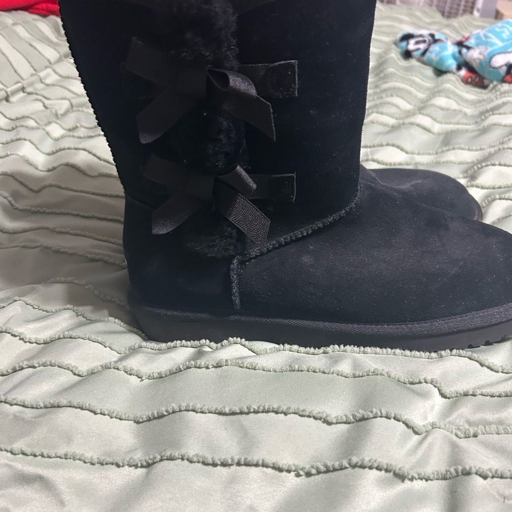 Koolaburra Black Winter Boots with Bows
